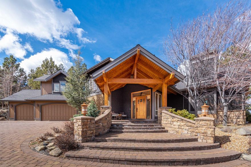 In the heart of NW Bend, Awbrey Butte offers custom built homes, views and privacy....this 4000 SF home has all that and more! Sitting back and up off the street, the home
has an open, light and bright great room with vaulted ceilings and lovely Mtn views. The large kitchen is perfect for entertaining with lots of counter space, a center island,
loads of storage and a built in buffet. The primary suite is on the main floor, along with a designated office/den space. Upstairs, there are three more bedrooms/2 full bathrooms and an open loft/flex space. Lots more built-ins and wonderful storage spaces upstairs as well. The outdoor living is another fantastic aspect to this home. Upstairs there are double doors to a deck overlooking the back patio/hot tub area. Downstairs there are three separate doors that lead to the outdoor living spaces either in
the back patio area or the front yard with it's own patio. All this plus a huge 3 car garage with epoxy floors and built in cabinets.