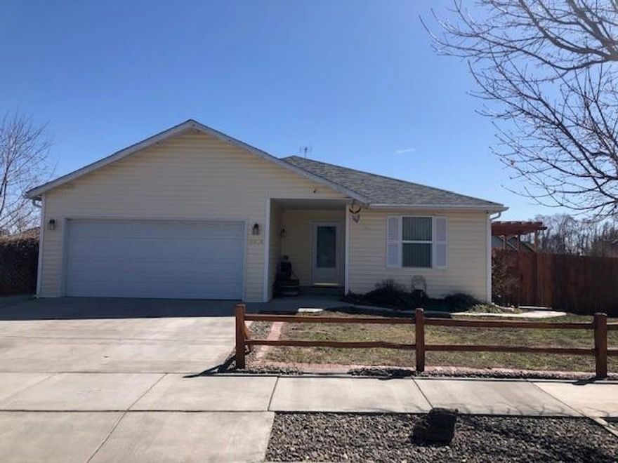 Well maintained home in a great neighborhood! This 3 bedroom, 2 bathroom home features vaulted ceilings in the living room with an open floor plan to the kitchen and dining area. Master bedroom features a large walk-in closet and bathroom. Situated on a large fenced lot with covered patio off the back and porch swing, plus newer side deck off one of the bedrooms with pergola and wrap around paver stone walkway. Nice double gate opens to the side yard with oversize storage/garden shed. Newer appliances in the kitchen. Gas forced air furnace with air conditioning. This home is move in ready!