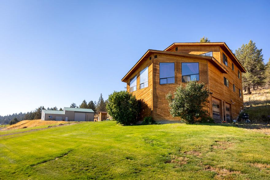 Beautiful Bonanza Alfalfa Farm ready to produce for you! This farm is ready to go with 139 acres planted in Alfalfa in 2019 which has been a great producer over the past
couple years. Easy Irrigating with a 6 tower center pivot and wheel lines to irrigate the corner. That's not all, this property also offers one barn with a stall and more stalls
could be added as well has two hay barns with the capacity to hold 750 tons total. There is also a 36' x 60' shop with a half bath and loft area. The house is 5 bedrooms, 2.5
Bathrooms and offers spectacular views of the farm.