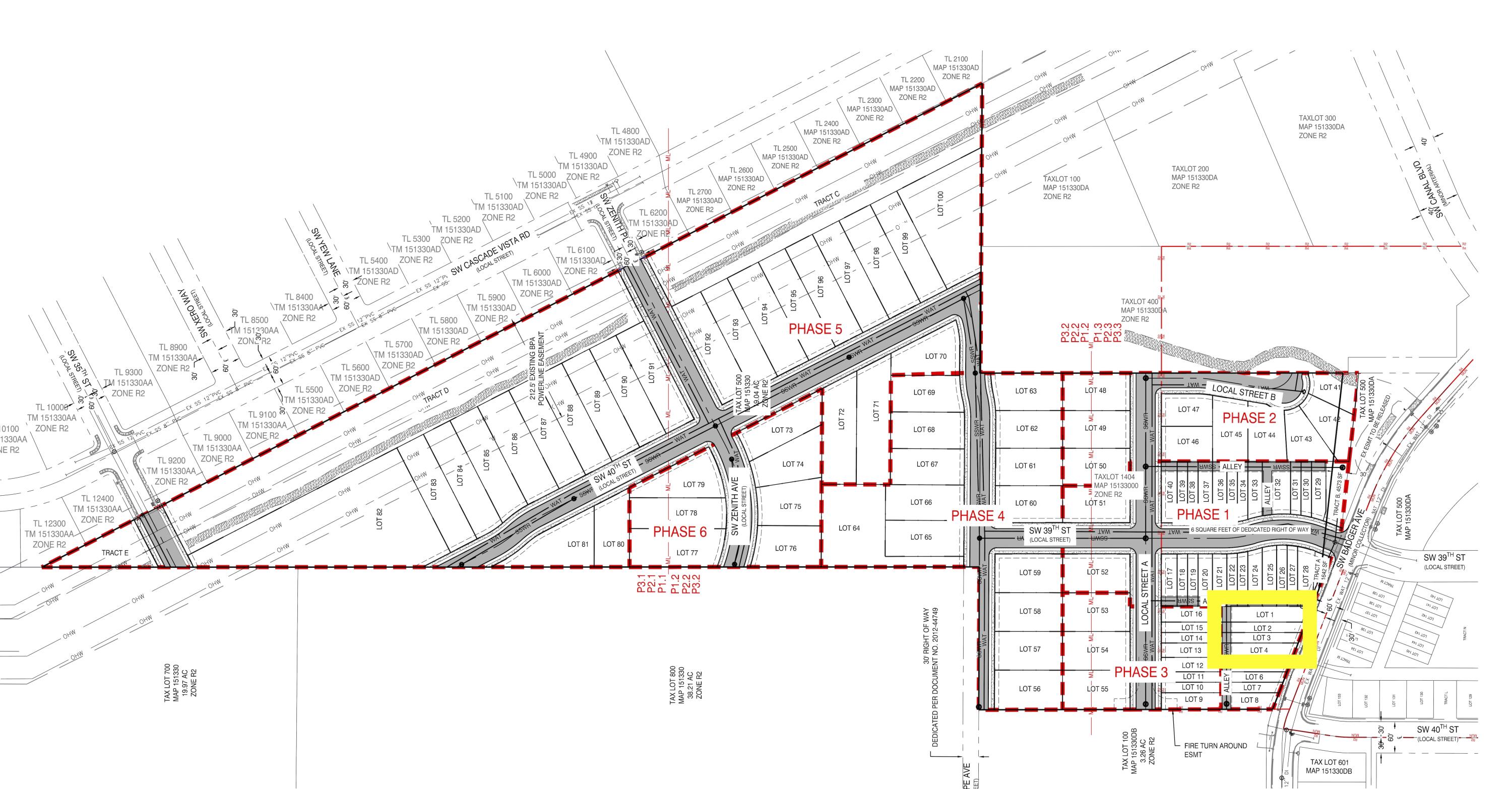 3945 SW Badger Avenue Lots 1-4