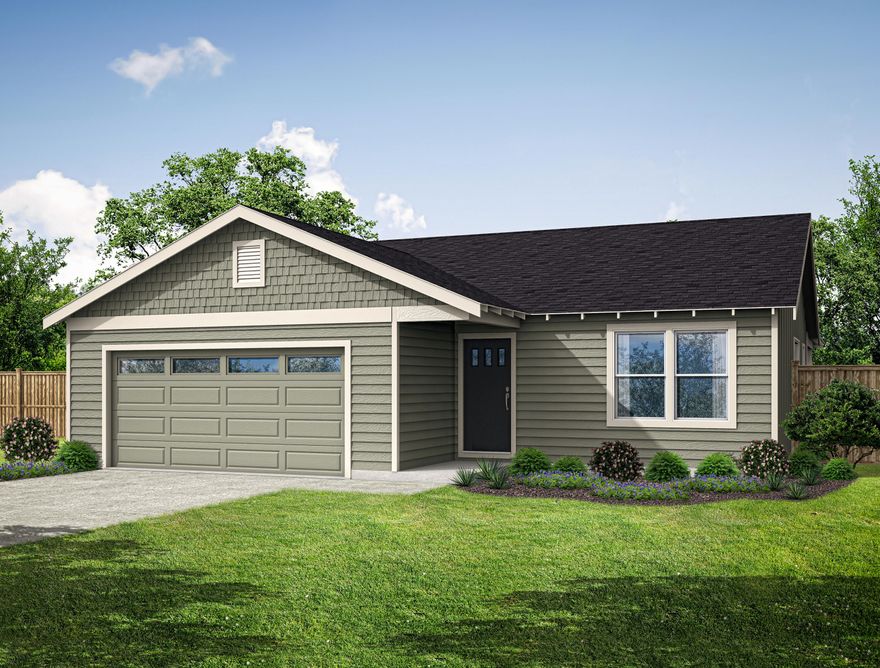 Welcome to Sagebrook Estates! This thoughtfully designed home features 3 bedrooms, 2 bathrooms, and a spacious great room layout. Enjoy modern living with LVP flooring, plush carpet, and abundant natural light. The open-concept kitchen is equipped with quartz countertops, stainless steel appliances, and ample storage. Stay comfortable year-round with a ductless heating/cooling system and enjoy endless hot water from the tankless water heater. Energy Star certification means lower utility bills and reduced environmental impact. The home includes a double car garage and landscaped front yard. Located in the desirable Sagebrook Estates community, this property offers a peaceful neighborhood feel while being conveniently close to parks, schools, and local amenities. Whether you're relaxing at home or entertaining guests, this home offers comfort, efficiency, and style in one inviting package.