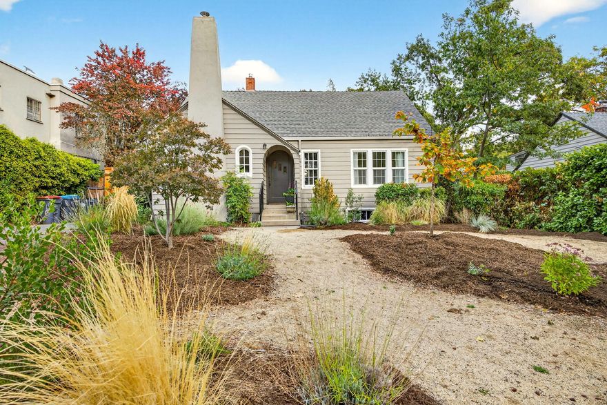 Old East Medford Charmer!  This beautiful updated 1920s home includes a detached 500 square-foot ADU that has historically rented for $1250 to 1400 a month in this highly sought- after neighborhood. Perfect for added income or guests.  The main 4-bed, 2- bath residence offers 1884 ft.² of timeless charm in modern comfort with restored hardwood floors, remodeled bathrooms, new carpet, and fresh interior and exterior paint.  Two bedrooms and baths on each level plus a versatile upstairs bonus room provide flexible living options. The one car garage doubles as a heated workshop with water and a workbench.  A 708 sq ft. basement (not in total square footage) offers great storage or future potential.  Set on a landscape lot with a carport and mature trees, this home combines vintage character with modern convenience in the heart of Old East Medford.