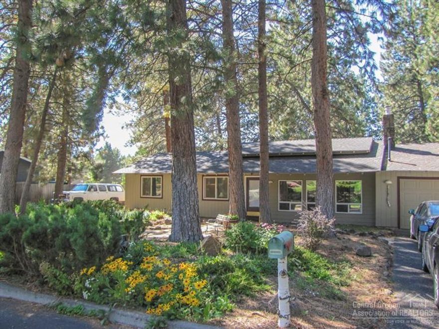Comfortable 3bd 2ba home on .27ac in the beautiful pine trees of SW Bend - With a Superb Backyard! Relax and enjoy the elbow room, back paver patio, and fresh-Bend air. Area has a friendly-neighborhood feel, but no HOA. Property Features: RV area, low-maintenance landscaping, 2-car garage w/ shop area, storage shed, vinyl windows & sliders, composition roof, new septic, community water, and a convenient location close to just about anything you could want. Set your showing today.