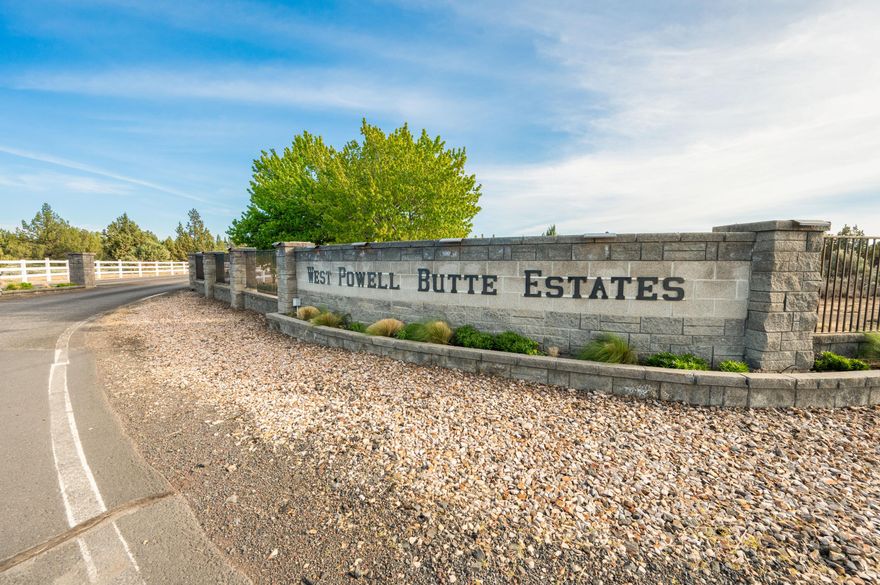 Rare opportunity to own nearly 20 acres in the exclusive, gated community of West Powell Butte Estates. Tucked away in one of Central Oregon's most sought after locations, this property offers the perfect blend of privacy, luxury, and outdoor adventures. This gated subdivision sits just 8 minutes from Redmond in the lovely farming community of Powell Butte. A private 25 gpm well is already in place and perked for a standard septic system.  This community enjoys private access to over 20,000 acres of pristine BLM land - ideal for hiking, horseback riding, and soaking in nature's beauty.