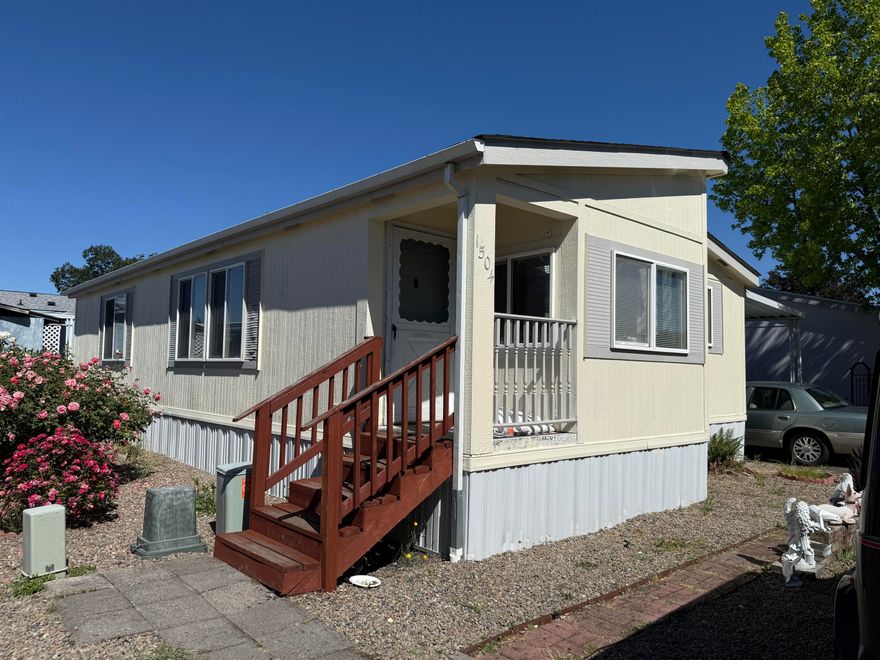 Light, Bright & Move-In Ready in this 55+ Park! This charming 1995 Marlette 2-
bedroom, 2-bath home offers 1,288 square feet of comfortable living space. Step into a spacious, open layout featuring vaulted ceilings that enhance the airy feel throughout.  Natural light creates a warm and inviting atmosphere. The primary suite includes an ensuite bath, and the second bedroom is perfect for guests or a home office. Enjoy easy parking with a convenient one-car carport. A well-maintained, affordable home with timeless appeal. There's 2 storage sheds and low maintenance landscaping. Affordable monthly park rent. Schedule your tour today!