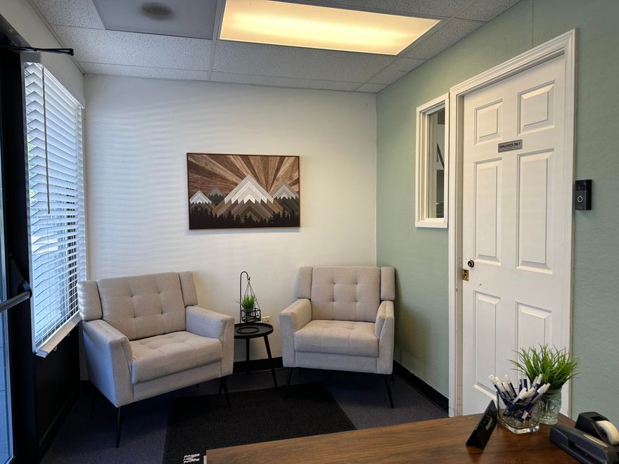 Professional office space, 1275 sq ft in a two tenant, free standing building located in the Cornerstone Business Center just off Hwy 126 and 23rd in Redmond. Across from Nolan Town Center. Neighbors include Starbucks, Cibelli's Pizza and McDonalds. Easy access, ample off street parking. Several office rooms, reception area, conference room. Space is available August 1, 2024.