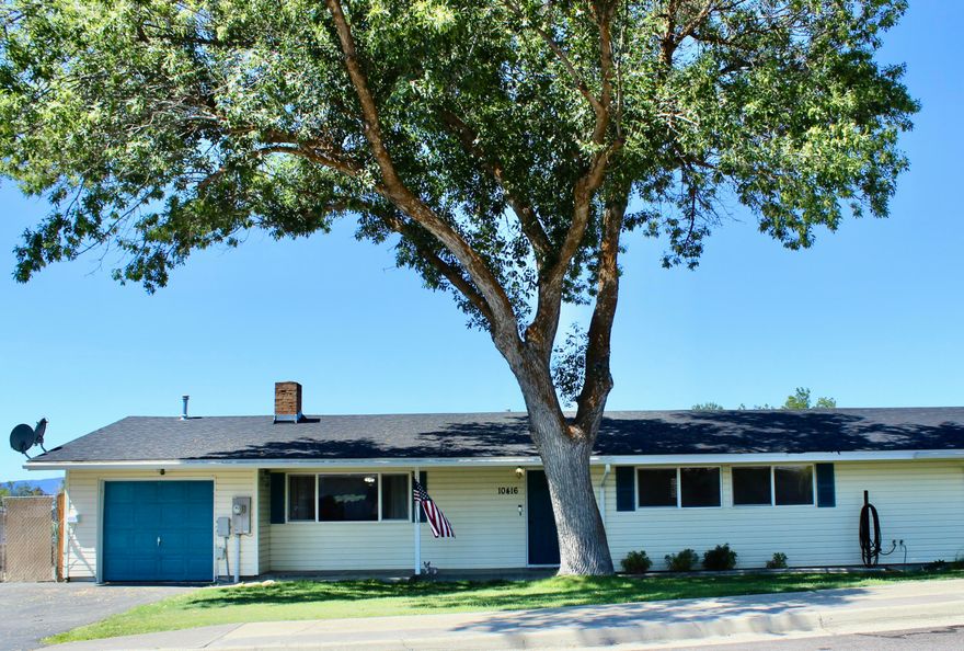 Cute, updated, duplex-style home in the gated Falcon Heights community. Recent updates include new flooring throughout, with the kitchen being the most recent, an enlarged bathroom with new wall tiles, updated light fixtures, back porch, work room/storage area, and fresh paint touch ups. The backyard is fully fenced with alley access and a storage shed. The Falcon Heights neighborhood includes a community park, RV/boat storage, and the entrance gate closes at dusk for extra security. The HOA fees cover water, sewer, garbage, snow removal, front yard maintenance, exterior paint, and roof maintenance (this home got a new roof in Fall 2024). Perfect for those who want low-maintenance, condo-style living without multiple shared walls!