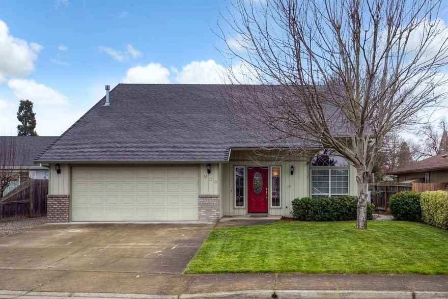 Fantastic home located in a great neighborhood. This home features an open floor plan, high ceilings in the entry and large living room, spacious dining area and abundant windows that allow for ample natural lighting throughout. Great kitchen offer hard wood floors, gas range, center island, nice counter & cabinet space and large window that overlooks the backyard. Large master suite, located on the main floor with walk-in closet & sliding door that leads out to the back patio, attached master bathroom. Main floor also featured separate laundry room w/ cabinets. Upstairs features a spacious & open loft, 2 nice sized bedrooms, full bathroom, an office/den that can possibly be used as a 4th bdrm and huge storage area. Attached, finished 2 car garage with shelves. Enjoy the large patio, private large fenced backyard and mature landscape. RV space can accommodate a boat or utility trailer.