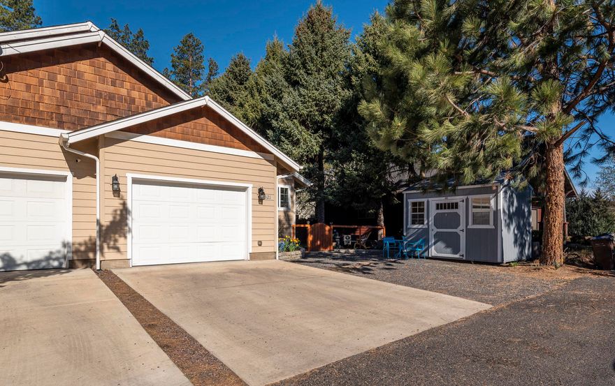 Super Clean and Move In Ready  2 bedroom - 2 full bath home in Sisters!  Easy walk to Down Town, Shopping,  Sisters Elementary School and Restaurants. Step into the spacious vaulted living room which offers 2 solar tubes for tons of natural light, tile flooring in both the kitchen and dining area.  Private deck off the master suite,  fenced yard, landscaped and additional storage shed.  Whether you enjoy mountain climbing, fishing, camping, hiking, mountain biking, golfing, rafting, or skiing you will find it all right here in Sisters! No HOA, no CCR's.