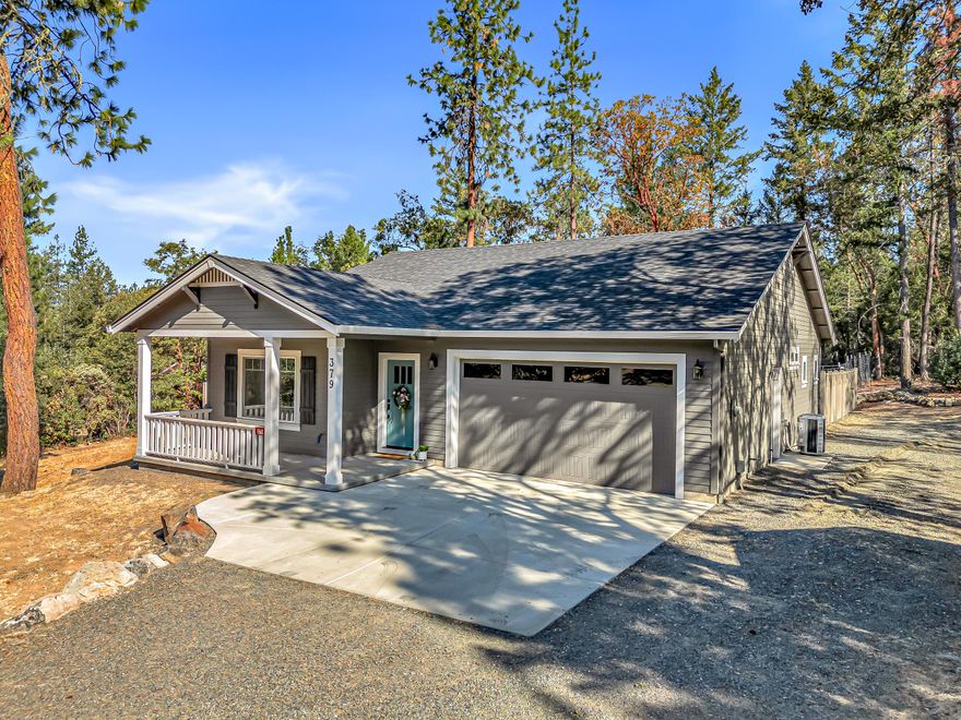 This stunning 3-bedroom, 2-bath home is perfectly nestled on a 1.44-acre lot, offering you the tranquility & privacy you've been searching for. Built in 2022, this modern gem features a fantastic split floorplan w/ spacious bedrooms & a finished two car garage that enhances both space & functionality, making it ideal for families & entertaining. Outdoors, the fenced backyard
creates a safe haven for children, pets, or simply enjoying the serenity of nature. Plus, it's wired for a hot tub—imagine unwinding under the stars after a long day! The additional fenced area is perfect for gardening or a secure spot for pets to roam. Have an RV, boat, or trailer? No problem! There's plenty of space for parking, ensuring your outdoor adventures are just
moments away. Located just a short scenic drive to Applegate Lake, you'll be surrounded by endless opportunities for fun in the sun. Don't miss out on this incredible opportunity to own a piece of paradise.