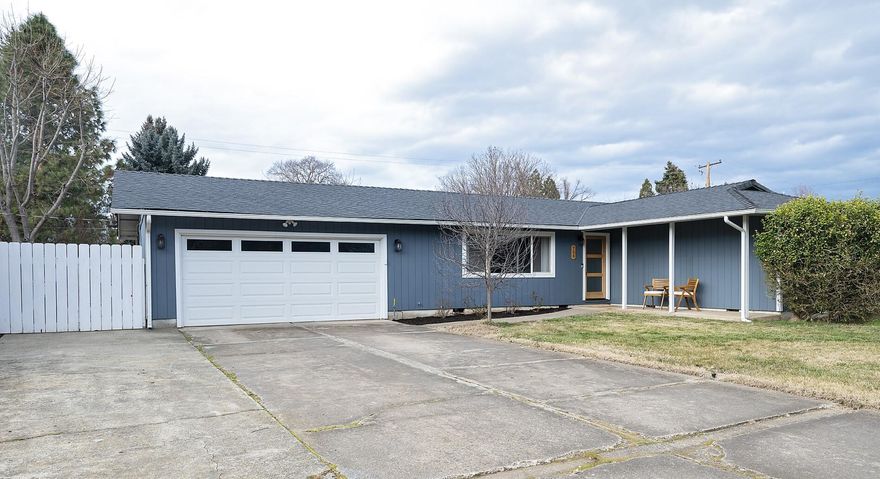 This home in a great Eagle Point location is clean and tidy and ready for you to call it home. The seller has spent the past 2 years updating paint, plumbing fixtures, lighting, windows and more. You'll love the beautiful laminate floors and the warm and homey natural wood doors. The HVAC and water heater are fairly new and are nice and efficient. There is a cement pad to add a shed and room for parking some small toys. You'll love the large backyard with room for gardening and play and the close proximity to Lucas Park. It's hard to find such a nice home at this price. Don't let it pass you by!