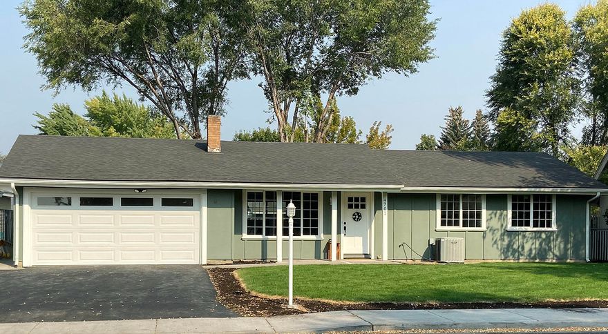 Gorgeous top to bottom remodel! Starting with a new roof and ending with flooring throughout and fresh landscaping. this home boasts ''NEW'' everywhere in between. The open floor plan greets you at the door with the formal living room blending seamlessly into the kitchen with Quartz counter tops and built in black stainless steel appliances. With a small step down from the kitchen you find yourself in a carpeted second living room with French doors to a peaceful sun room. The possibilities with these 2 rooms are endless! Could be perfect for an office space playroom, sun room, dining room etc. All the bedrooms have new carpet. With master bedroom has a half bath en suite with beautiful tile flooring. This home also, has a 2 car garage and newly sealed driveway.