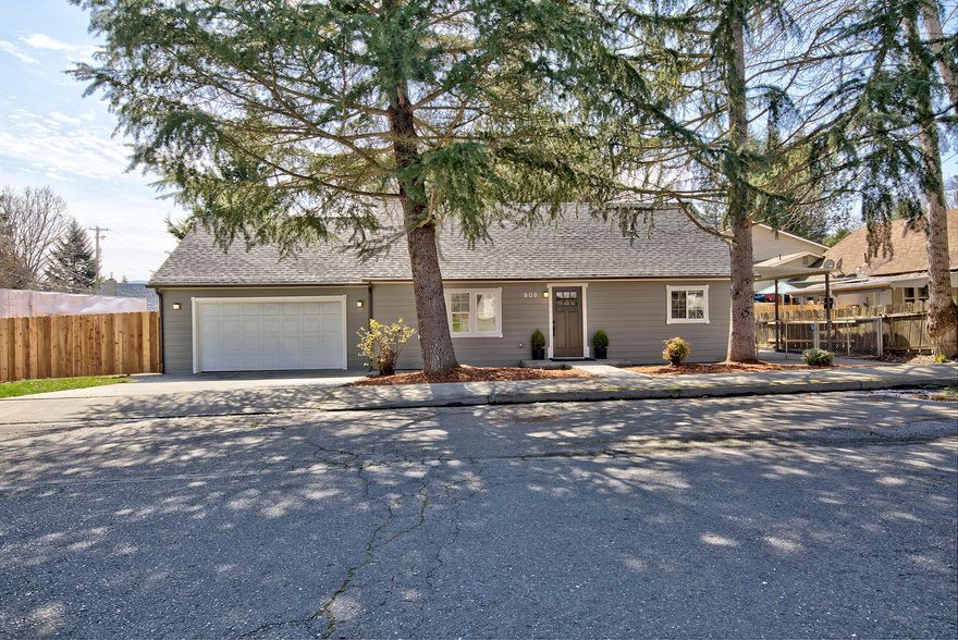 Cute as a button!  3 bedroom. 2 bath. Close to town,  quiet neighborhood in district 7 schools. Fully remodeled- new kitchen, new stainless appliances, new bathrooms, new doors, new lighting, new paint, new roof, new hot water heater, new insulation, newer HVAC, vinyl windows.   Bonus space + laundry room. Large 2 car garage.  Covered RV Parking. Fully fenced, large yard with mature walnut & weeping willow trees. Yard is ready for your final touches.  Home comes with 1 year APHW Home Warranty.  Owner is a licensed broker in the state of Oregon.  All information deemed reliable but not guaranteed.  Buyers to do their own due diligence as to the use and condition of the property.