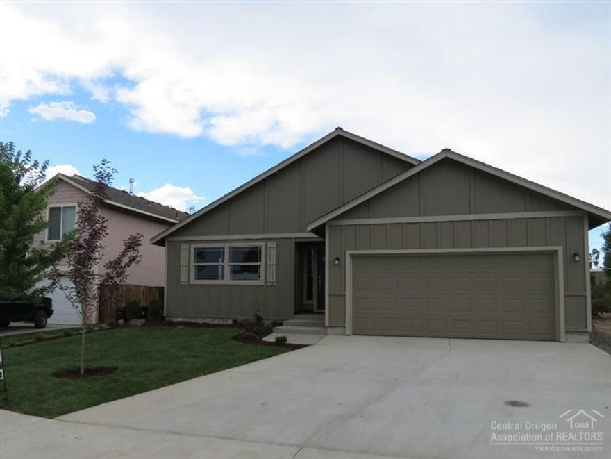 Craftsman style single level, 3 bdrms, 2 baths, 1804SF home. Many features including: Knotty Alder cabinets, stainless steel Whirlpool appliances, large family plus separate living areas, terrific master w/double sink vanity & walk-in closet. Forced air gas heat, 30 year roof, double car garage. Irrigated & landscaped front yard. Terrific location south of town w/easy access to Bend. Lot--191.46 feet deep-goes from Obsidian Ln. through to Obsidian Ave. Room for that shop and RV Parking
