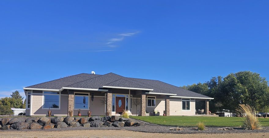 1.2 flat acres, corner lot w/expansive Cascade Mtn views including The Sisters, the LBC canyon, & the High Chaparral neighborhood 5 minute drive to Lake Billy Chinook w/public boat launch & also to Cove Palisades State Park w/marina facilities & boat moorage for rent. A stunning One-of-a-Kind custom designed/built home is a total stand out for all of High Chaparral Community. 2639 sf sits on 1.2 acres w/unique in its location, views, exterior landscaping, exterior siding, covered patio & so much more. 4 bedrooms total, 3 1/2  baths total, gourmet kitchen, ALL granite counters, wood window coverings, Low E windows, solid wood trim & base boards throughout & doors are solid wood raised 2-panel design, 9' ceilings + all appliances included & comes partially furnished (L/R, D/R & 3 cabinets in B/Rs) plus Heat Pump for forced air heating & cooling. The 40' X 60' shop is not only a 4 car garage, but also has ADU/Mother-in-Law. See amenities Sheet. Call favorite Agent to book a showing.