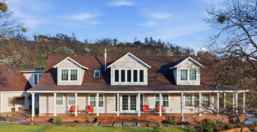 IImagine a stunning luxury home set on 5 acres of peaceful landscape. This exquisite property offers 4,218 sqft of elegant living space, ideal for multi-generational living or hosting guests, with 4 spacious bedrooms and 4.5 bathrooms ensuring comfort and privacy. A brand new pear orchard adds a charming touch of nature and tranquility to the estate, creating the perfect blend of elegance and natural beauty. The amazing gourmet kitchen boasts abundant counter space and storage, while large windows flood the home with natural sunlight. A new well and water filtration system complete this exceptional property.