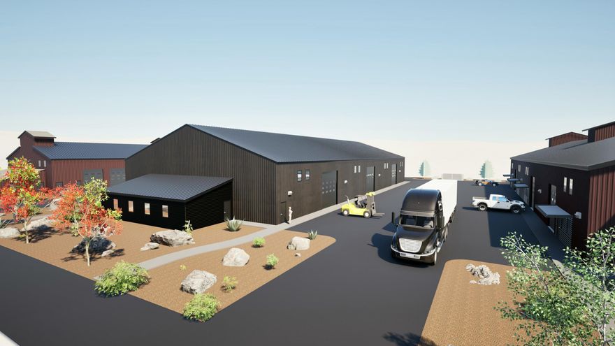 Red Barn Industrial Center offers 17,000+ SF of new construction industrial flex space/ zoned M2 Heavy Industrial. Pre-engineered construction metal building on poured-slab concrete foundation, 3 phase power, ceiling height 20' eaves - 30' peaks, 12X14 roll up doors & dedicated office space. Fully sprinklered fire suppression system. Shared parking stalls. Easy access to Highways 97 & 126, the primary north-south and east-west transport routes in Central Oregon. Located in the Redmond Enterprise Zone - offering potential tax benefits. Currently under construction with R & H Construction. Estimated completion date October 2025. Call listing broker for more information & a detailed property package. Photos are representative of similar unit. NNN estimated at $0.30 per foot.