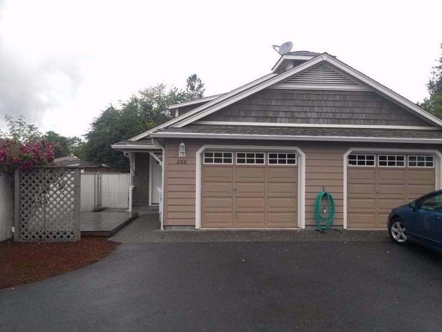 What a special multi-family property! Tucked off the road on a paved flag lot'' with secure gated access, this out-of-the-ordinary duplex has been lovingly maintained and is occupied by terrific tenants! Unit 206 has carpet and laminate flooring, Unit 208 has laminate flooring throughout, both units nicely cared for by the tenants. Originally built in 2003, the units are mirror'' images of each other, both with a single car garage, spacious kitchen with abundant cabinetry, an open living room with vaulted ceiling and plant shelf, and two spacious bedrooms & a roomy full bath. With the gated access, the feeling of safety is certain. Very nicely designed and located, this property is terrific for folks who want to live in a nice home within walking distance of parks and town. With very low maintenance landscaping, the tenants maintain the property. There has been no smoking on the entire property, and pets are not allowed. Water, sewer and garbage are paid for by the Seller.