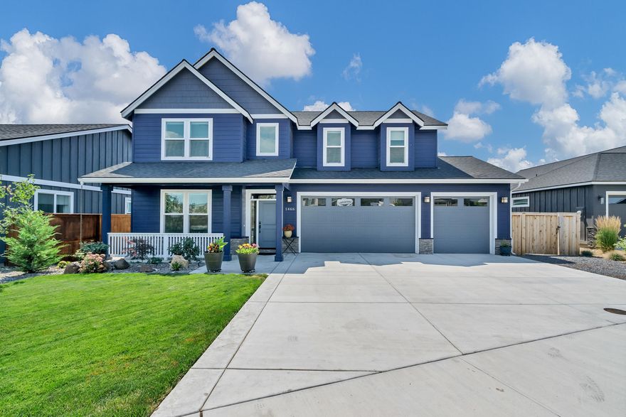 Finally, the home you have been waiting for! This property is in close proximity to exploring the dry canyon trail, and is walking distance to the schools. Built in 2018, this beautiful four bedroom, 2.5 bath home has 2,546 square feet of living space. This home features a well designed kitchen with stainless steel appliances and quartz countertops. There is an open eating area and a comfortable living room with a gas fireplace and ample natural light. A spacious master on the main includes a jetted tub and walk-in closet. A laundry room, half bath, and an additional bedroom or office complete the main floor. Upstairs you'll find a full bath, two bedrooms, a hallway nook, and a large bonus room. The three car garage provides plenty of space for your vehicles and toys. The fenced backyard enjoys a large trex deck and a garden space.  There is also a chicken coop for raising and enjoying your own fresh eggs. When the kids see the above ground pool and just HAVE to have it...let's talk!