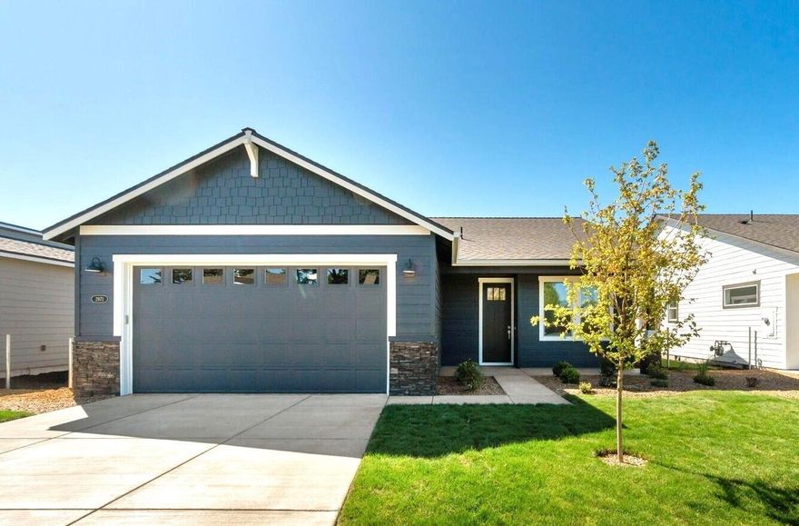 Welcome home to NE Bend's newest community, Artisan's Village, by award winning local builder, MonteVista Homes.  Tucked within an established neighborhood with breathtaking mountain views and conveniently located within minutes of schools, medical facilities and shopping, this community is the perfect place to call home. The McKenzie plan features single level living with vaulted ceilings, oversized windows and 8' doors throughout. This home includes an array of sought after features including: a/c, covered patio, quartz countertops throughout, 42''soft close kitchen cabinets, gas fireplace and more!