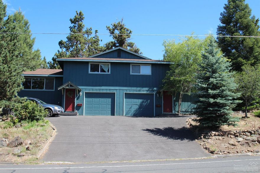 West side duplex with excess land for additional units. Large .23 acre lot with RM zoning. Excess land available for development of additional units. Excellent location near all the amenities, COCC & OSU-Cascades, and downtown Bend. Always fully rented.