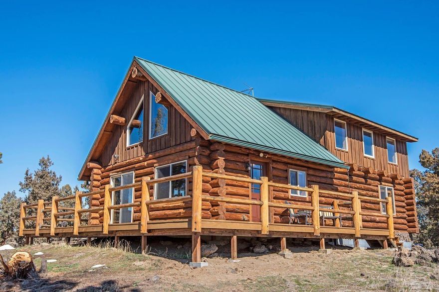 <div>East Bend farm with 39.98 acres with 27.03 acres of irrigation currently planted in grass irrigated with wheel lines and hand lines for irrigation equipment. The main home is log construction 1440 square feet with 2 bedrooms, loft, 2.5 baths with an open floor plan with plenty of natural light. The upstairs loft you can see the cascades from the large windows overlooking the living area. It has a wood burning stove and wrap around deck overlooking the peaceful setting of your pastures surrounded by juniper trees. This property also has a small manufactured 1 bedroom home and the original home is not a legal dwelling but, can be used as an office, man cave, woman cave, art studio, quilting room, use your imagination. This is a unique property that has many possibilities. Barn, shop, hay barn, pond, all this is waiting for you.  </div>