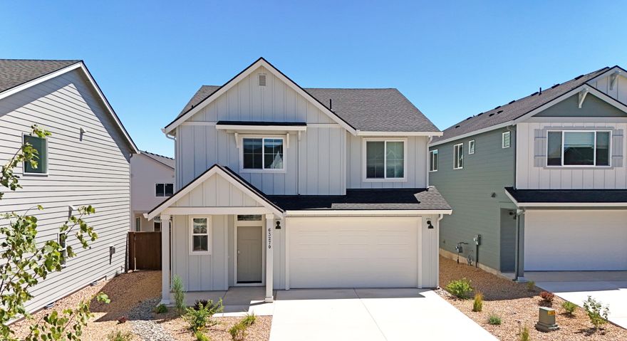 Welcome to Acadia Pointe, Lennar's newest community in NE Bend. The ''Ashland''  features LVP flooring extended throughout the main level. Big open great room with lots of light. Upstairs, find all four bedrooms, two of which utilize a Jack and Jill style bath. Complete with the Primary bedroom with en-suite bathroom. Quartz countertops adorn both kitchen and baths. Kitchen features stainless appliances. Front yard xeriscape landscaping with drip irrigation system and backyard fencing included. Renderings and sample photos are artist conceptions only. Photos are of similar, or model home so features and finishes may vary. Home includes Central Air, Refrigerator, Washer & Dryer, and Blinds. Taxes not yet assessed. Homesite #57