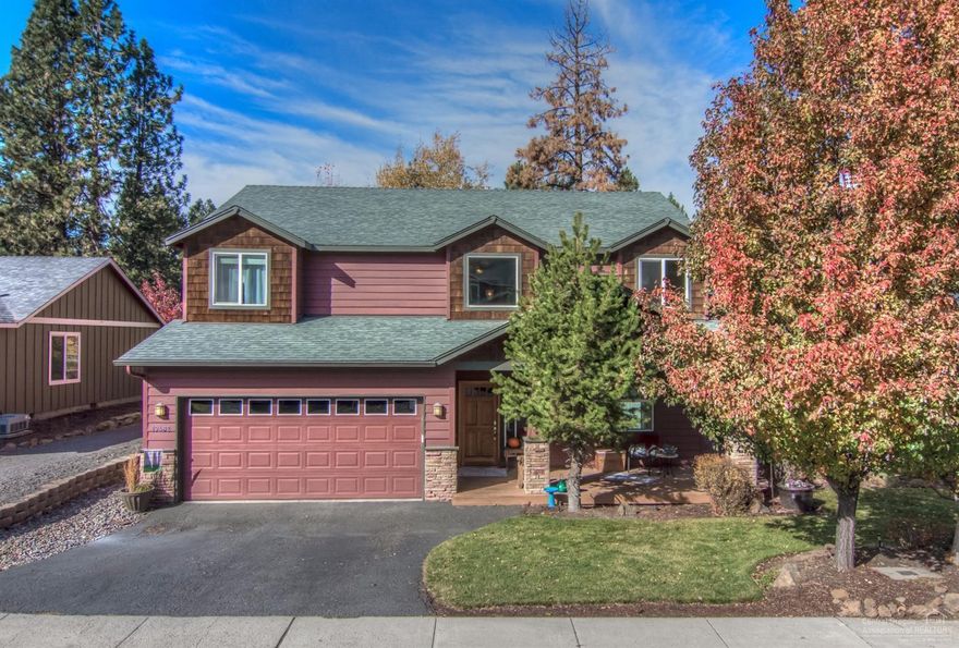 Terrific location in SW Bend on the way to Deschutes National Forest and Mt Bachelor. This lovely home has a new roof and beautiful mature landscape. Relax and enjoy the inviting covered front porch and private fenced backyard. Light and bright vaulted great room. Large master suite with double vanity and walk in closet. This home is a must see!