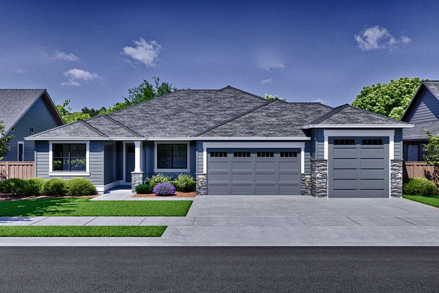 MOVE-IN READY! Home site 21, nestled among a picturesque stand of Ponderosa Pines, is part of Collier, the newest Pahlisch Homes Signature community in NW Bend. The Malone floor plan is a favorite, offering an ideal balance of space and comfort. Abundant windows fill the home with natural light, creating a bright and airy atmosphere. With two guest rooms, a versatile office that can serve as a fourth bedroom, and a spacious primary suite, this home is the perfect size. Premium finishes include JennAir appliances, a tile walk-in shower, and engineered hardwood floors. The third garage bay features a 10' tall door, ideal for accommodating taller vehicles and all your outdoor gear. Most home sites back to green space, providing a peaceful and private setting. Located less than a mile from the shops, restaurants, parks, and schools of Northwest Crossing, you'll have easy access to all that makes northwest Bend so desirable. Plus, trails right outside your backyard lead to the forest.