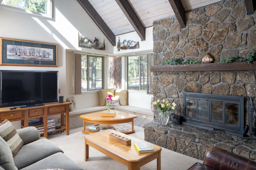 Discover your dream retreat in Sunriver, OR! This charming 4-bedroom, 2-bathroom home spans 1,915 square feet and embodies the quintessential cabin feel, perfect for creating lasting memories. Well-maintained and lovingly cared for, this residence features a delightful bonus loft area. Step outside to enjoy the inviting patio pavers providing an excellent space for for children learning how to ride their bikes or a game of corn hole. Recent updates include stylish exterior siding and new windows, ensuring both beauty and energy efficiency. Located just moments from Sunriver village and Lodge and the scenic Deschutes River, adventure and outdoor fun are right at your doorstep. Whether you're looking for a permanent residence, a vacation home, or an investment property, this Sunriver gem offers exceptional charm and a prime location. Make this snug haven your own and embrace the resort lifestyle