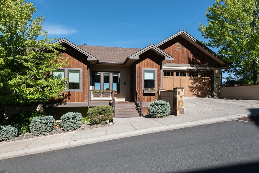 Location, Location, Location and Spectacular River Views!! This beautifully updated
3,667 sq. ft. home has 4 bedrooms, 4 baths, 1 half bath and is located in a very
desirable NW Bend neighborhood with easy access to the Deschutes River trail and
downtown. The main level has a living room with fireplace featuring a juniper
mantel, dining area, kitchen with Wolf & Sub-Zero appliances, butler's pantry with
132 bottle wine refrigerator, half bath, a spacious master suite with fireplace, free
standing tub, walk-in steam shower, double vanity & heated floors. Downstairs has
a large bonus room, office, laundry room and 3 ensuite bedrooms. The house sits
on .37-acre lot with approximately ½ mile of amazing river views not to mention
views of Grey Butte, Ochocos, City and Pilot Butte, which makes it the perfect spot
to watch the 4th of July fireworks. In turn key condition and all you have to do is
move in!