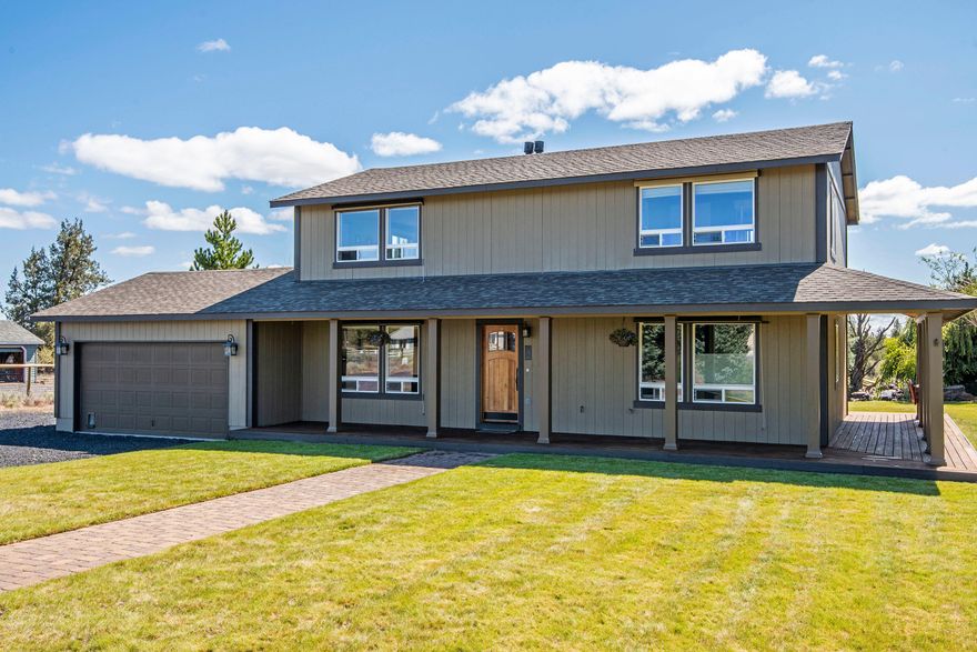 Stunning Cascade mountain views are the first of many incredible features this home offers. In the back yard oasis, you will enjoy sounds of the cascading waterfall, as it flows to the pond. A built-in BBQ and sink set in the concrete and stone masonry island provides a place to prepare meals, while guests sit under the covered patio by the fire pit. An entertainers paradise. Kitchen and Bathrooms have granite countertops.   Three of the four bedrooms have Cascades Mountain views.  Home has two Master bedrooms, one on the main floor and another upstairs. Propane fireplaces in the living room and upstairs master will keep you warm in the Winter.  Exterior was freshly painted and wrap around covered deck has just been stained. This home is ready for you to move in. Call today for a showing.