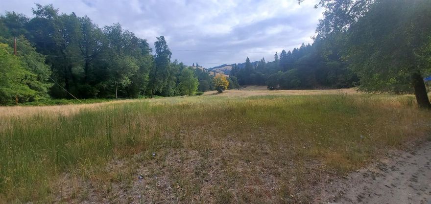 Spectacular 26.74 River front Mountain Property. The Little Applegate River runs through the middle of the open meadows with irrigation rights. Full summer sun to grow any garden. 50% completed additional structure, with a manufactured home built 1989. Manufactured Home is in need of some TLC. This property is 9 miles up Little Applegate and yet you still have public utilities. Mountain views and open meadows. Backed by government land. This is your own piece of paradise.