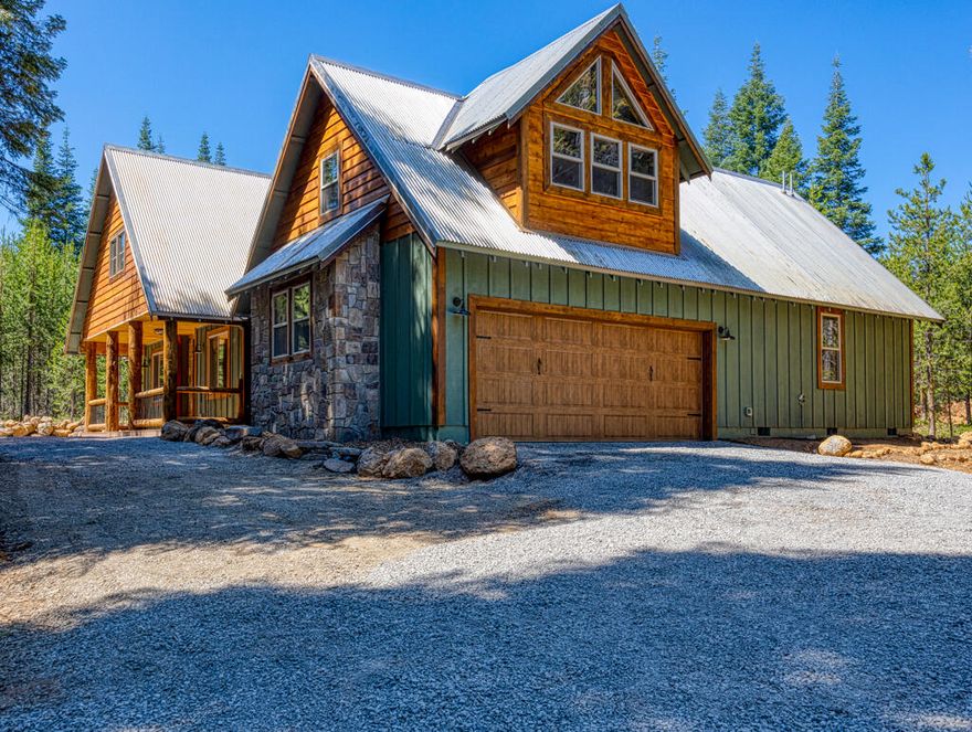 Welcoming private hideaway surrounded by nature. This 1 acre lot, thoughtfully designed modern mountain home is a one-of-a-kind haven in Southern Oregon. The dreamy kitchen with large center island boasts a farmhouse sink, live edge wood countertops, knotty alder cabinets, pot filler faucet and stainless steel appliances. Natural light pours through the open great room with vaulted ceilings. Primary suite on the main floor, offers reclaimed barnwood vaulted ceilings, barndoor, en-suite bath w/ freestanding tub and walk-in closet. Additional 2 bedrooms, 1.5 bath, laundry room, great room w/ floor to ceiling natural rock woodburning fireplace, bonus/loft room and 2+ car garage complete the home. Outdoor refuge includes - circular driveway, firepit w/ gas assist, metal roof, covered deck, bbq hookup and access to the Pacific Crest Trail. Just miles away you will find Lake of the Woods Resort. This high mountain historic lake resort and lodge sits beside one of the clearest natural lakes.