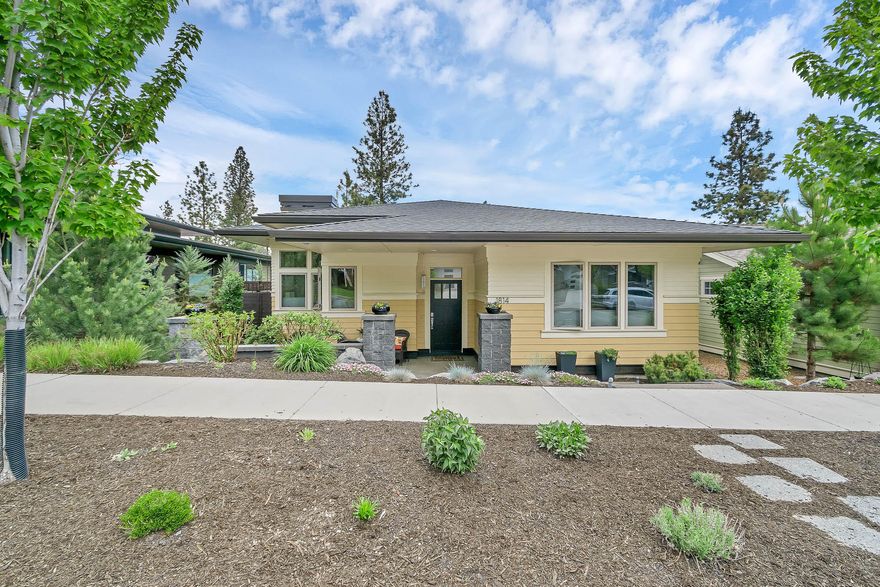 Presenting this single level prairie style home in desirable Northwest Crossing near retail, restaurants, and recreation. With 3 bedrooms, 2 full bathrooms, and a dedicated office, this home is sure to accommodate any buyer. You'll love high end finishes such as hardwood floors throughout, solid surface countertops, and stainless steel appliances in kitchen, as well as low-maintenance private backyard. Oversized two-car garage provides plenty of space for toys or storage.
