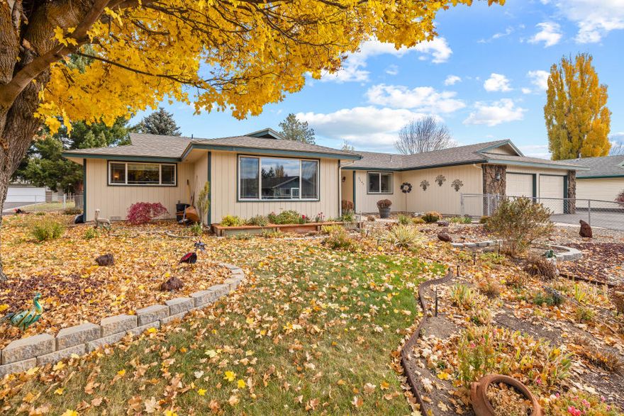 This Gatewood beauty is on a corner lot and has an oversized garage with work area. Great parking and even RV parking on the side of the home. Plenty of storage with an 8'' X 10' garden shed. Back yard has a newer Hot Tub which is covered and very private. The entire front and back is landscaped with a covered back patio. The front double door entry is also covered and complete fencing front and back. Many upgrades have been done, and this home will include a one year First American Home Warranty for the new owner. Custom Borror cabinets with high quality counter tops in the kitchen. Open floor plan with 3 large bedrooms and 2.5 bathrooms in over 2,200 square feet of space on one level. Property is over ¼ acre and located close to schools. Call for an appointment today!