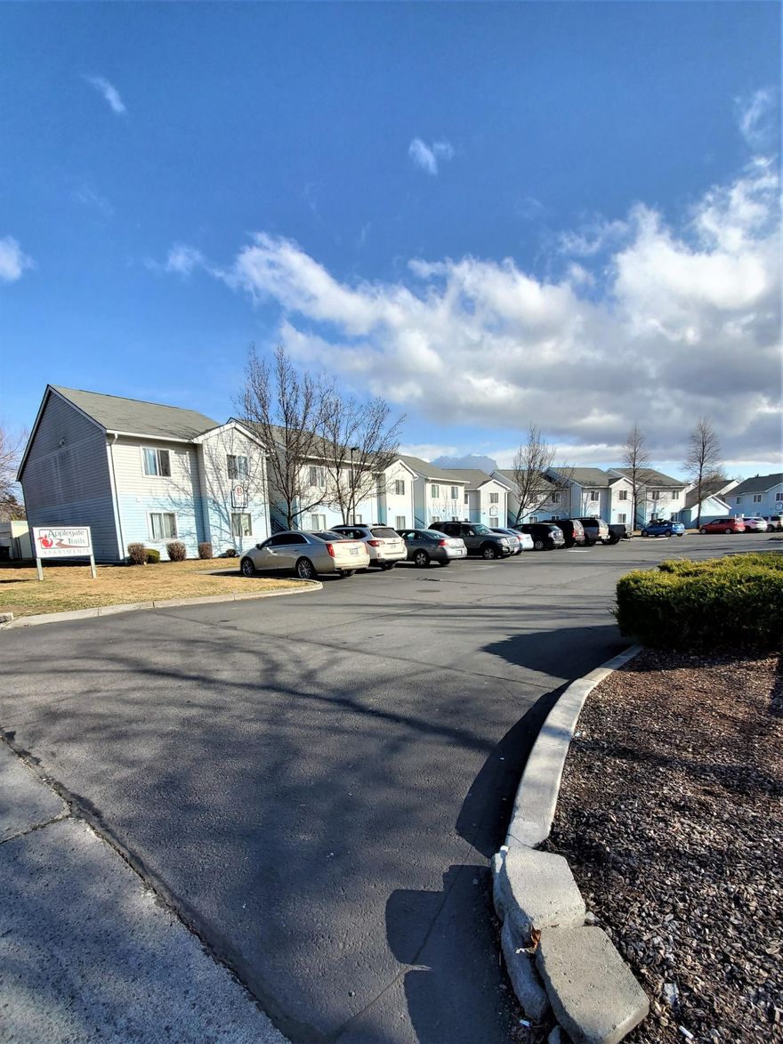 50 Unit Apartment Complex with assigned parking spaces, approved by the State for Low Income Housing.  49 Tenant Occupied units, 1 Manager's Office and small laundromat. Both lower and upper level units. 1, 2 or 3 bedrooms. Garages for rent. Common Areas.