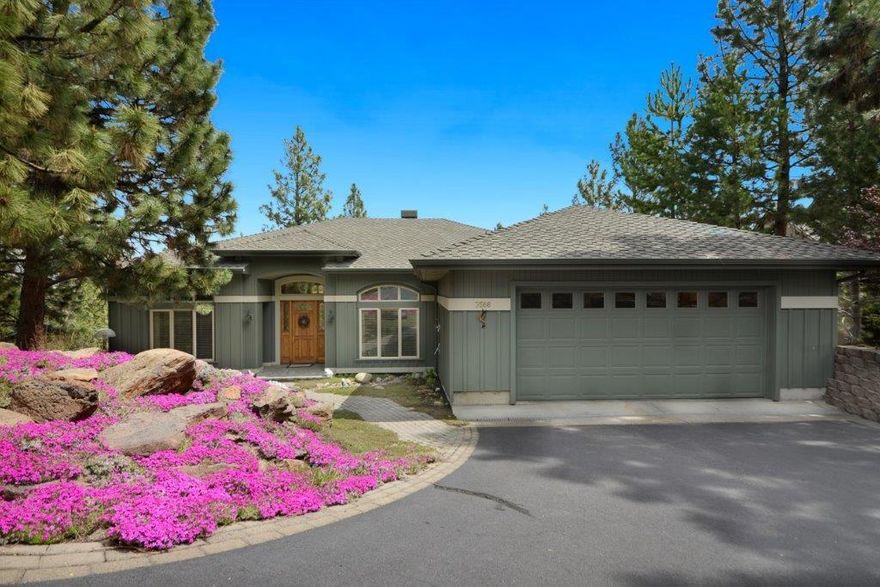 Beautiful single level custom home in the gated community of Awbrey Glen. This home has 12 ft ceilings, arched doorways, coffered ceilings and lighted art niches. The living room offers a stacked stone fireplace, tile floors, and 8ft doors. Home also has surround sound. There's a large gourmet kitchen with granite counters, pantry and 5 burner cook top. The office is insulated for sound, could be used as a 3rd bedroom. Master bath has heated floors, a new jetted tub and bidet. There is a large master closet with cedar flooring. The garage is wired for an electric car and generator. This lovely home sits above the 12th fairway, surrounded by pine trees for complete privacy on a .77 acre lot. Awbrey Glen is a private Golf Course community with tennis courts, pickle ball, walking trails & restaurant. Golf and pool memberships available.