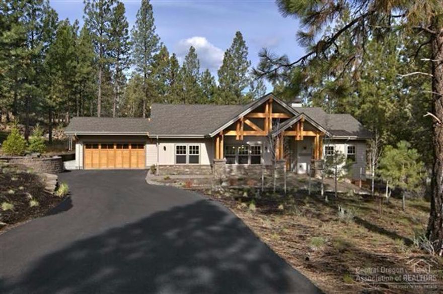 Move right in & enjoy the epitome of Bend living! Recently completed, this high quality new home offers single level living on a large, level lot with a 3 car garage. Enjoy hardwood floors, slab counters, wood cabinetry, a high end stainless appliance suite & an extremely functional floor plan. New owners will enjoy the covered rear patio, lofty ceilings, great master suite separation, 3 bedrooms + office plus an additional flex room and both formal and casual dining areas.