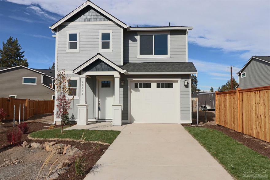 Quality Craftsman home being built in sought after SE Bend area near Farmington Ranch Reserve. The charming Dawson Model is 1595 sq ft with 3 bedrooms 2 1/2 baths & boasts stainless steel appliances, brushed nickel hardware, beautiful Quartz counter tops w/6 inch backsplash, wood laminate flooring on lower level & tile in master bathroom. Gas fireplace. Covered back patio, fenced back yard, front landscaping & irrigation. Minutes to Old Mill shopping & dining, easy access to Bend Parkway & walking trails.