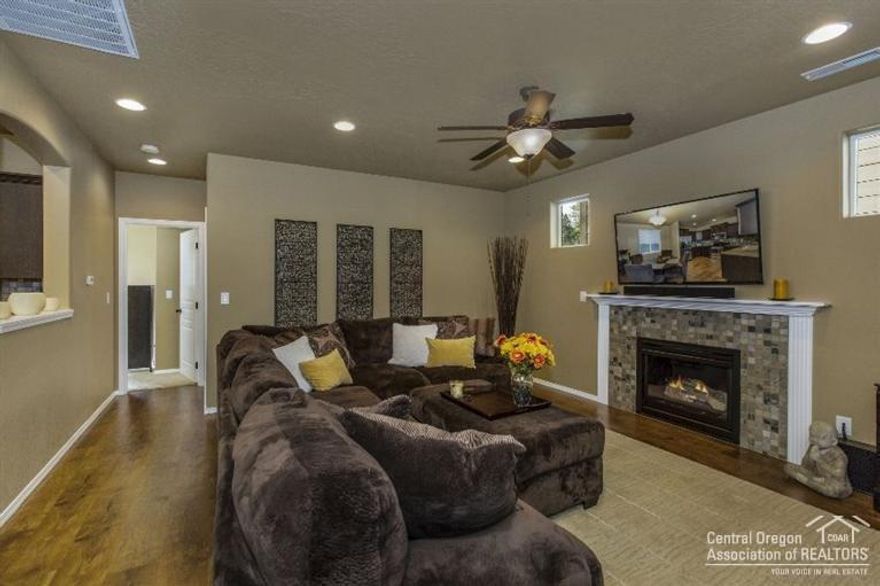 Monticello Estates offers the perfect combination of Hayden Homes' signature, quality built homes & incomparable location in NE Bend. Pine Nursery Park is right around the corner from Monticello Estates, & offers 159 acres of recreation with a sports complex, bike trails, a 14 acre off-leash dog area, & playground. Versatile Harrison home with master on the main level. Open concept living/dining room adjoins the efficiently planned kitchen. Covered patio, 4' garage extension and A/C. Pics of similar home.