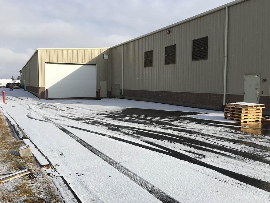 Hard to find industrial warehouse space with dock high, easily accessed off Highway 97. Possibility of additional drive in door. 11,550 SF zoned General Industrial (IG) space that features Dock High Loading as well as a 14 ft roll-up door.