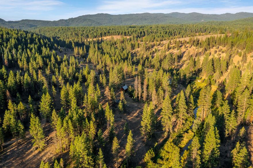 Peaceful RETREAT? Legacy family hunting cabin? Remote OASIS? Once you get here, you'll never want to leave. Located along Jenny Creek, this 8.4 acre property overlooks the Cascade Range and is located in the protected Cascade-Siskiyou National Monument.

The cozy cabin has a covered porch where you can sit outside and listen to the creek, work on your novel, or return with friends after a day of fishing. Built in 1997, the open floorplan includes a galley kitchen and full bath. The multi-story barn is ready for your animals, your boat, or ideas. Originally part of the Box R Ranch, this was used as a short term rental and visitors enjoyed the nearby Greensprings and Pinehurst Inn. Winters here are magical, with lots of time to enjoy nature and explore this beautiful area.