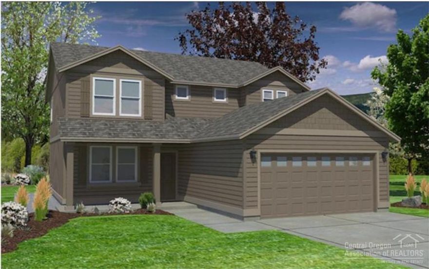 Popular Stoneridge floorplan. Located approx. 3 miles from Deschutes River and Old Mill District. Popular floorplan with den/office downstairs, open concept living/dining/kitchen area, 3 bedrooms plus laundry upstairs. Large master bathroom has soaker tub with separate shower and dual vanities. Upgrades include: 4' garage extension, laminate kitchen floors, stainless appliances, and more. Pics. of similar home. Move in ready.