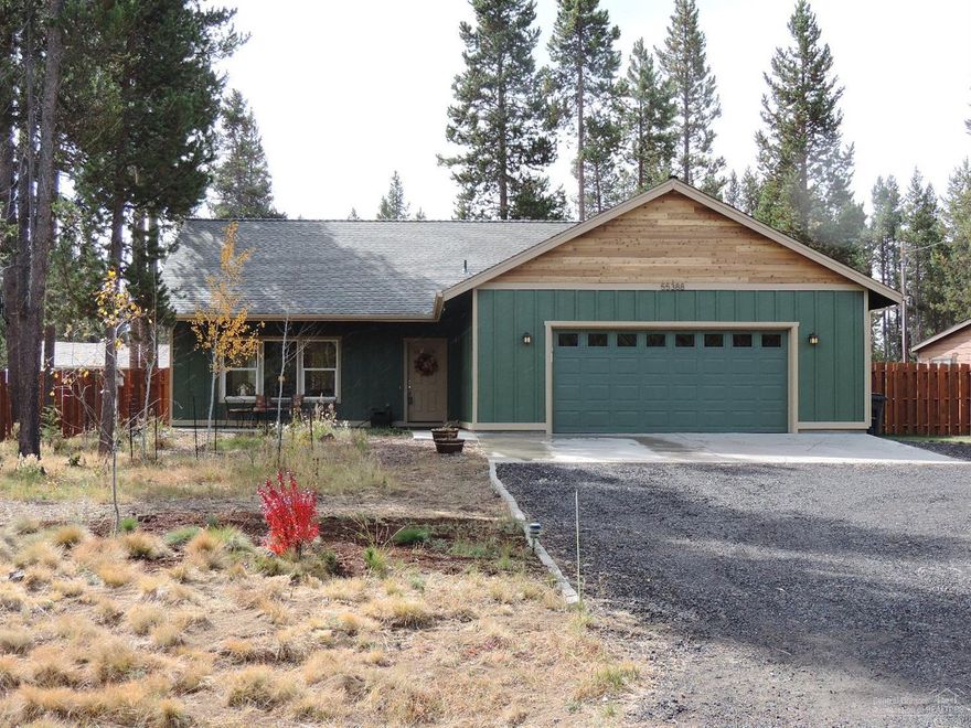 Just installed carpeting, quartz counters & all new stainless appliances in kitchen, plus fresh interior/exterior paint make this home ready for new homeowner to walk right into! Spacious w/great natural light, over-sized garage, keyless entry, easily maintained landscaping, fully fenced back yard, Small Pole Barn & 4 stall covered storage for boat/dog kennels/snowmobiles, on paved/maintained road! Chicken Coop too! Great for 2nd home, vacation rental, on the way to Mt. Bachelor, just off S. Century Dr.