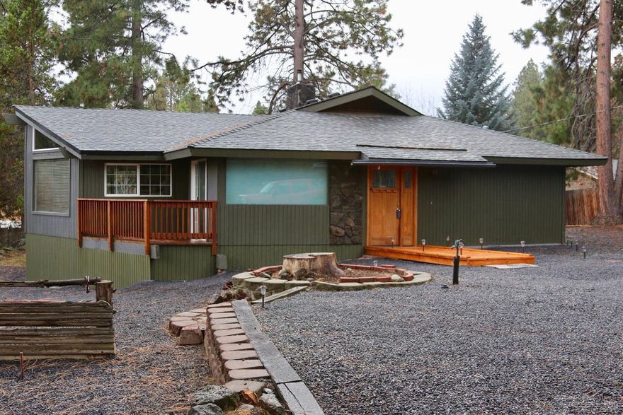 OPPORTUNITY IS HERE!! Bring your vision, limitless potential in this unique home on nearly an acre. Located near the river in a great area of Deschutes River Woods. Enjoy the sunrises and snow falls thru the large windows and vaulted ceilings in the open great room w/pellet stove centrally located to heat the entire house. Spacious, private lot is fenced w/designated RV parking, detached garage w/shop space, additional storage buildings and plenty of room for all your toys. Back portion of the lot is a blank slate ready for you to get creative. Deck has been recently refinished and is pre-wired for a hot tub. Peaceful, serene setting making the ideal outdoor lovers retreat. Perfect opportunity to make this hidden gem your full time residence or vacation home. Quick hop onto the pa<span style=font-size: 10pt;>rkway, 10 min. to Old Mill/Downtown Bend, close to great schools. Call today for your private showing!</span><div><span style=font-size: 10pt;>Open house Sat. 11-2</span></div>