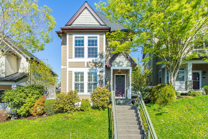 Beautiful detached condo located in Forest Heights. Enter into a spacious living room with gas double sided fireplace and built in speakers. Newer engineered hardwood floors throughout. Updated kitchen offers granite counters with tile backsplash and gas cooktop. Upstairs has 3 bedrooms and primary en suite. Patio and fenced side yard with garden accessed from kitchen. Tall 2 car garage with storage. Miles of trails and easy access to Village Center nearby. See v/tour for more info!