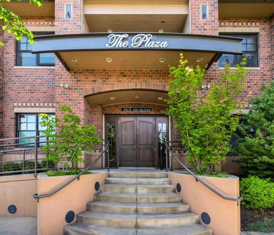This freshly painted ground-level unit is a corner lot for extra privacy. Indulge in luxury living right in the heart of the Old Mill District, minutes from Downtown, The Box Factory, Old Mill shopping and the Deschutes River. Two primary suites both complete with dual vanities and walk-in closets. A chef's kitchen features high end appliances, granite countertops, coffered ceilings and pantry. Sit above the Old Mill in the courtyard and listen to all the concerts or watch the sun set over the Cascade Mountains. This is an excellent rental opportunity or a hassle free luxurious living space right in the heart of everything Bend offers! Also enjoy two deeded parking spaces in the secure, heated garage and one storage unit.