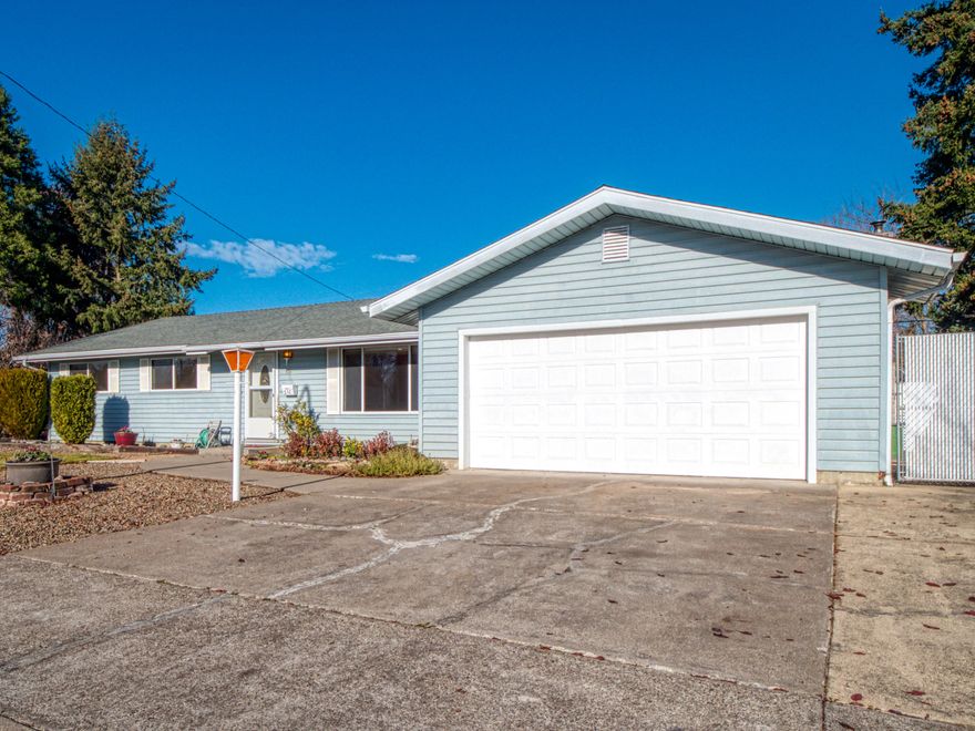 Come see this beautifully remodeled 3-bedroom/2-bath single-story home on a quiet cul-de-sac street in SW Medford in move-in condition, near schools, shopping, and I-5 access.  Recent improvements (all done by a licensed and bonded contractor) include new interior paint and baseboards, all-new laminate flooring throughout the entire home, updated lighting fixtures, updated cabinetry handles and pulls, new recessed lighting in the living room, French doors in master bedroom opening to 8x10 deck in back, and added insulation in the attic.  Appliances include refrigerator, washer & dryer.  The enclosed sunroom includes hot tub.  Outside there's a large fenced back yard with timed sprinklers and an attached 2-car garage.  One seller is a licensed real estate agent in the State of Oregon.  Must see!