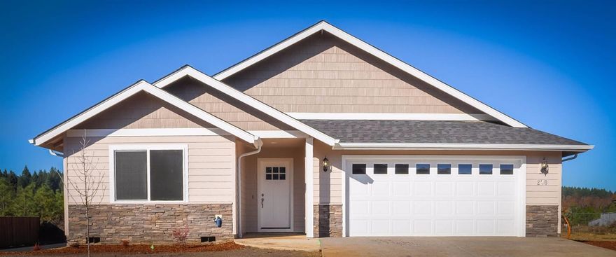 New construction just completed at the end of 2017! Come experience your new home in this exclusive private gated Illinois River front community! From the moment you wake each morning you'll feel the peaceful serenity of both your new home, and the secluded surroundings of the occasional soaring eagles flying overhead. If you love fishing, just a few feet from your home you are at one of the best steel head holes on the Illinois River. The home itself comes complete with vaulted ceilings, stainless steel appliances, granite counters, natural finish shaker cabinets, Pearwood flooring in entryway, and an open great room floor plan. The community also offers a secured RV parking area for your recreational needs. Come take a look at this highly desirable gated community on the famous Illinois River!